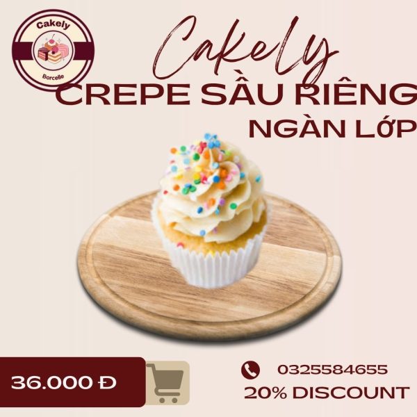 cupcake sầu riêng