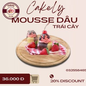 cupcake dâu tây