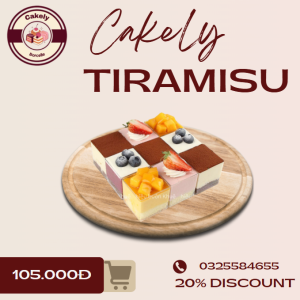 SET 9 Bánh Tiramisu Trái Cây – Ngọt Ngào Tươi Mát Trong Từng Lớp Bánh