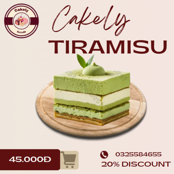 Tiramisu Phiên Bản Xanh – Đậm Đà Vị Nhật, Mê Say Vị Ý