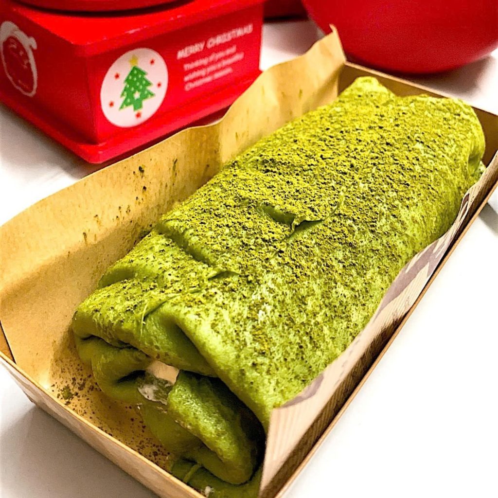 Bánh Crepe Pudding Trà Xanh
