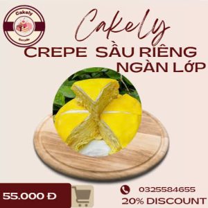 BÁNH CREPE SẦU RIÊNG NGÀN LỚP