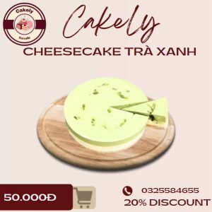 Bánh Cheesecake Trà Xanh