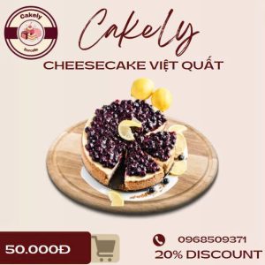 Cheesecake Việt Quất