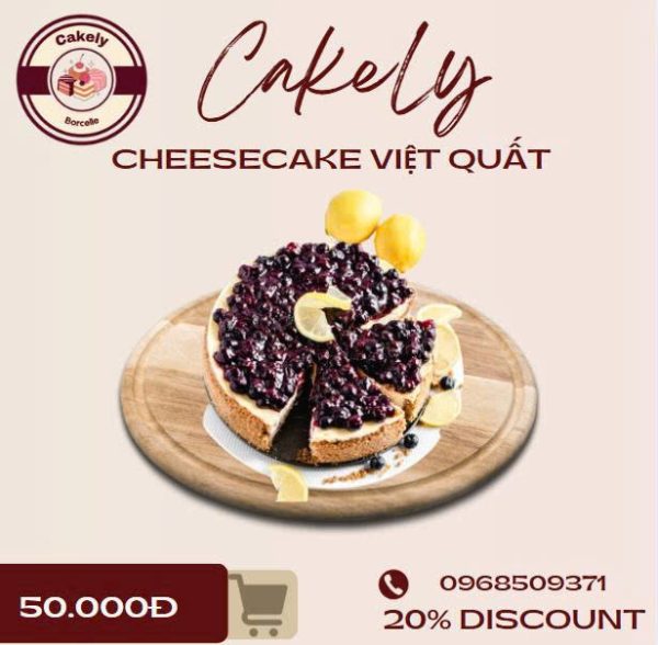 Cheesecake Việt Quất