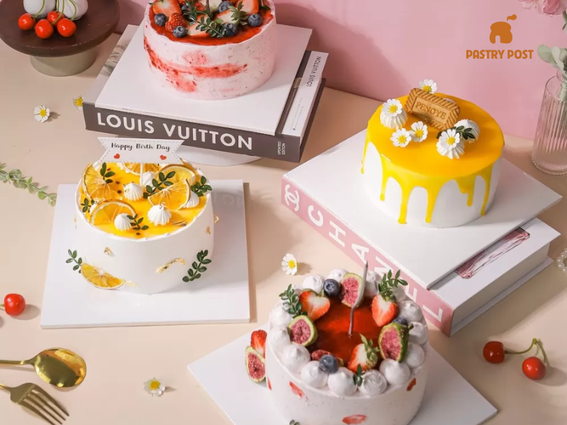 Bánh sinh nhật trái cây đơn giản