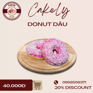 Bánh Donut Dâu