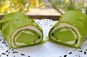 Bánh Crepe Pudding Trà Xanh
