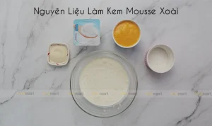 Hình 3 : Nguyễn liệu làm bánh mousse xoài
