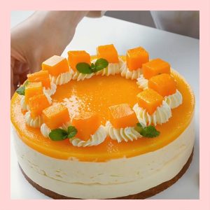Hình 1 : Bánh mousse xoài mát lạnh