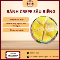 bánh crepe sầu riêng thơm ngon đậm vị ăn là mê