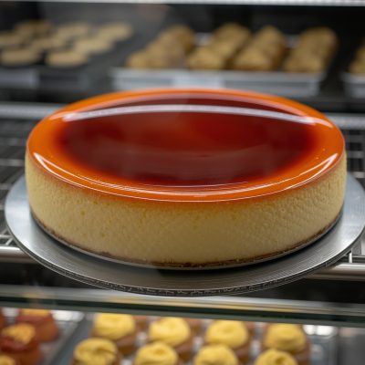 Bánh cheesecake flan làm sẵn