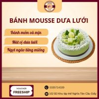 Bánh mousse dưa lưới mát vị